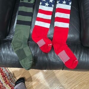 2XU Men's Patriotic and Olive Socks Set